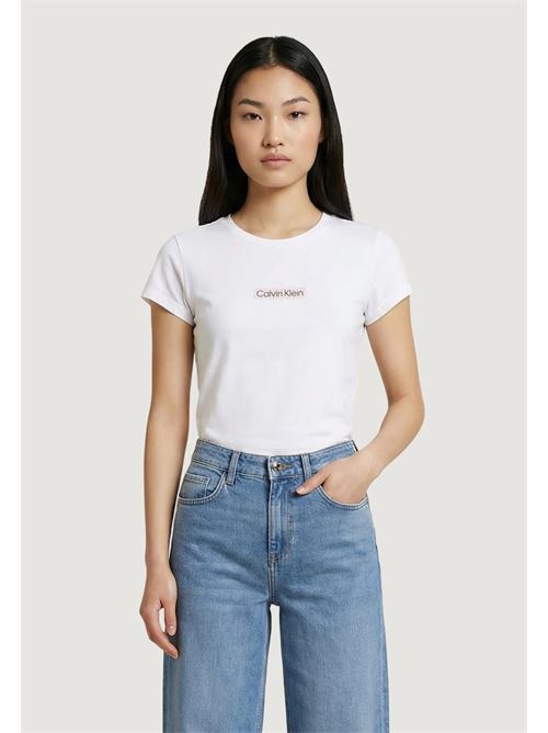 placed institutional baby tee CALVIN KLEIN JEANS | LV047F842GYAF
